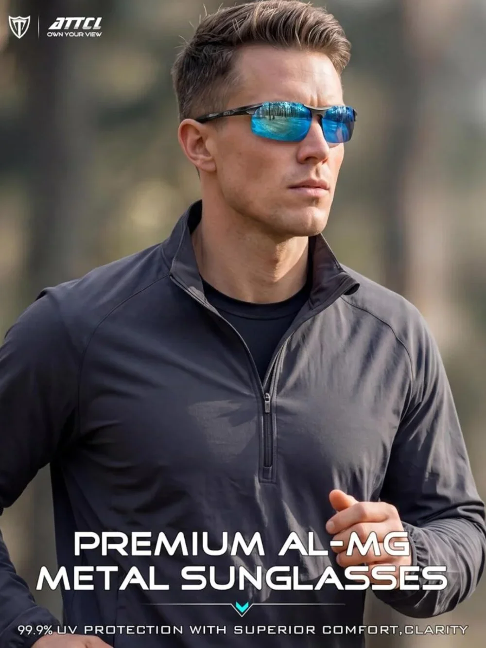 Lightweight Polarized Sunglasses for Men | UV400 Anti-Glare Sports Shades